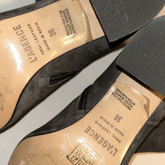 L’agence Grey Ankle Distressed Suede Boots(Size 36/6) - Picture 6 of 9